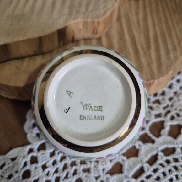 Wade England Tea Set - Bronze Copper - Teapot cream sugar - Mid-century Vintage - Picture 10 of 16